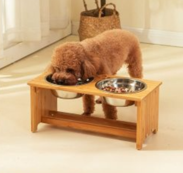 Elevated Dog Bowl Rack For Medium-sized Dogs