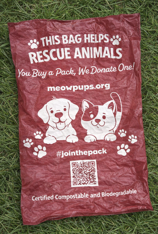Charity Poop Bags - You Buy a Pack, We Donate One - Extra Thick Eco Potty Bags