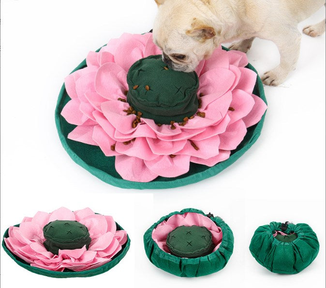 Pet Lotus Snuffle Sniffing Mat for Slow Feeding Training Toy