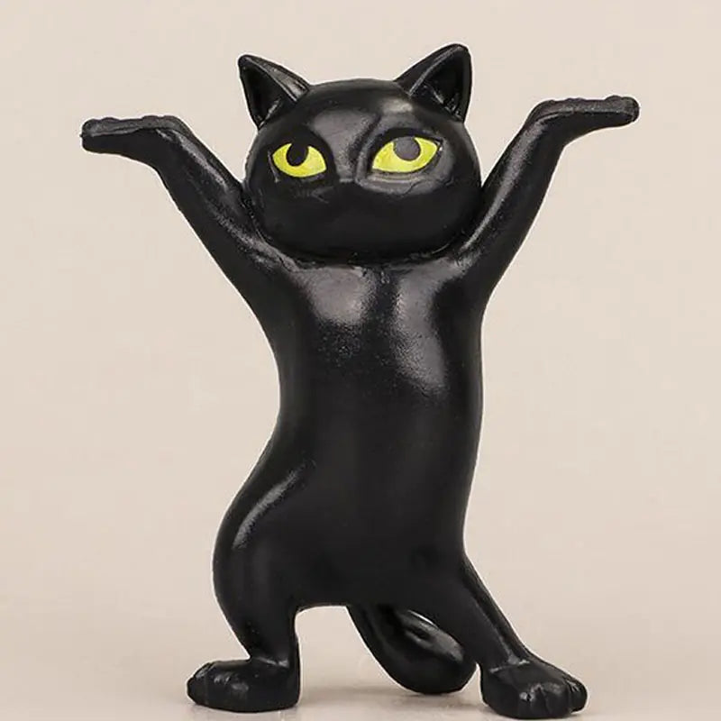 Handmade Dancing Cat Models - Set of 5