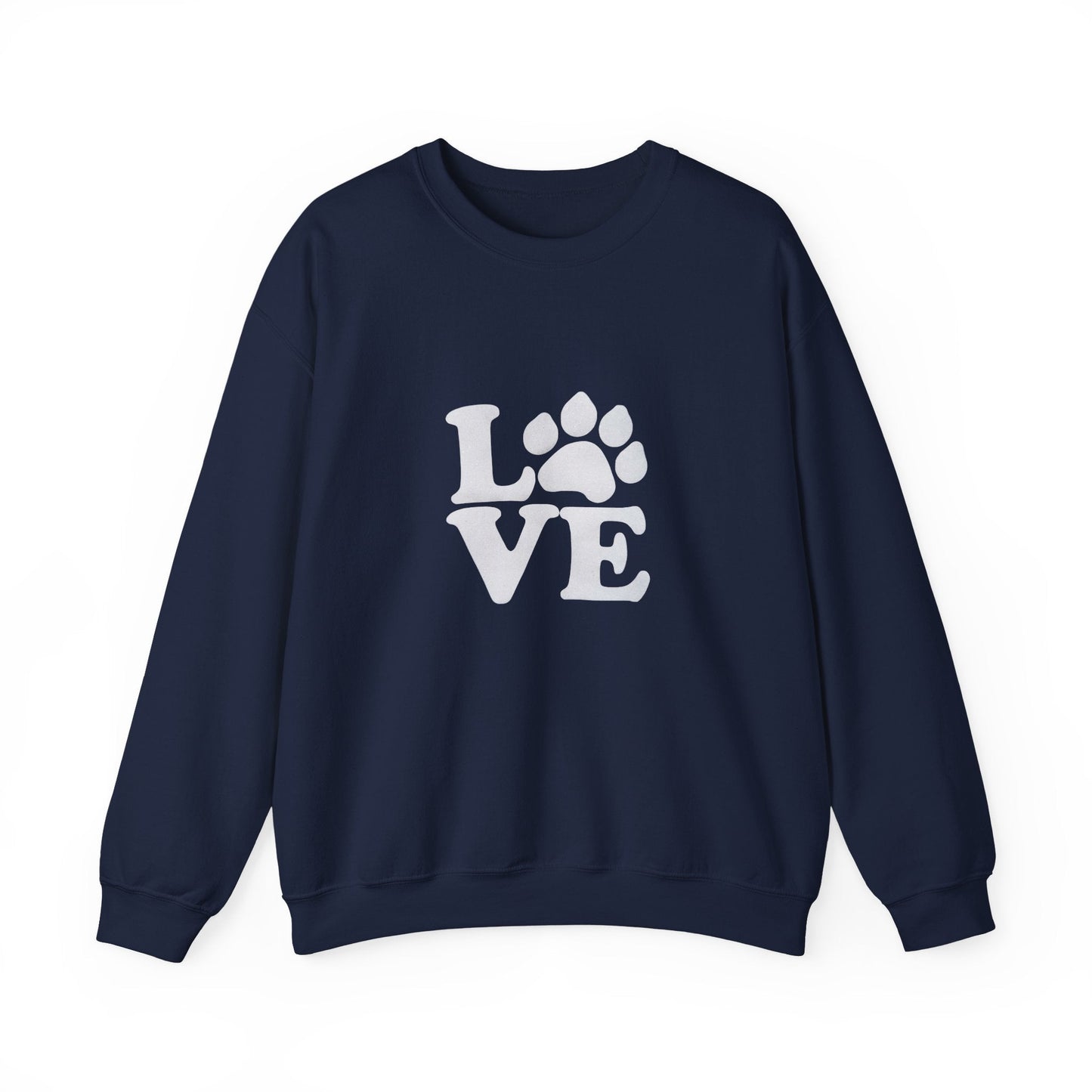 Love Paw Print Sweatshirt Sizes Small - 4XL (8 colors)