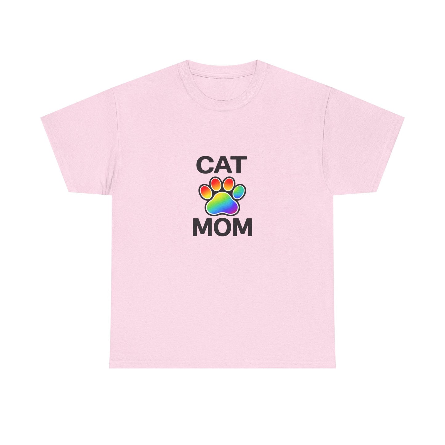 Pride Cat Mom Heavy Duty Unisex Tee Sizes Small - 5XL (11 colors)