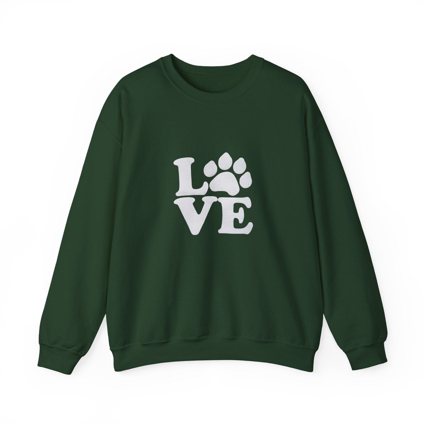Love Paw Print Sweatshirt Sizes Small - 4XL (8 colors)