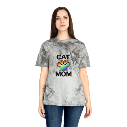 Pride Color Blast Cat Mom Tee Sizes Small - 3XL (4 Colors)
