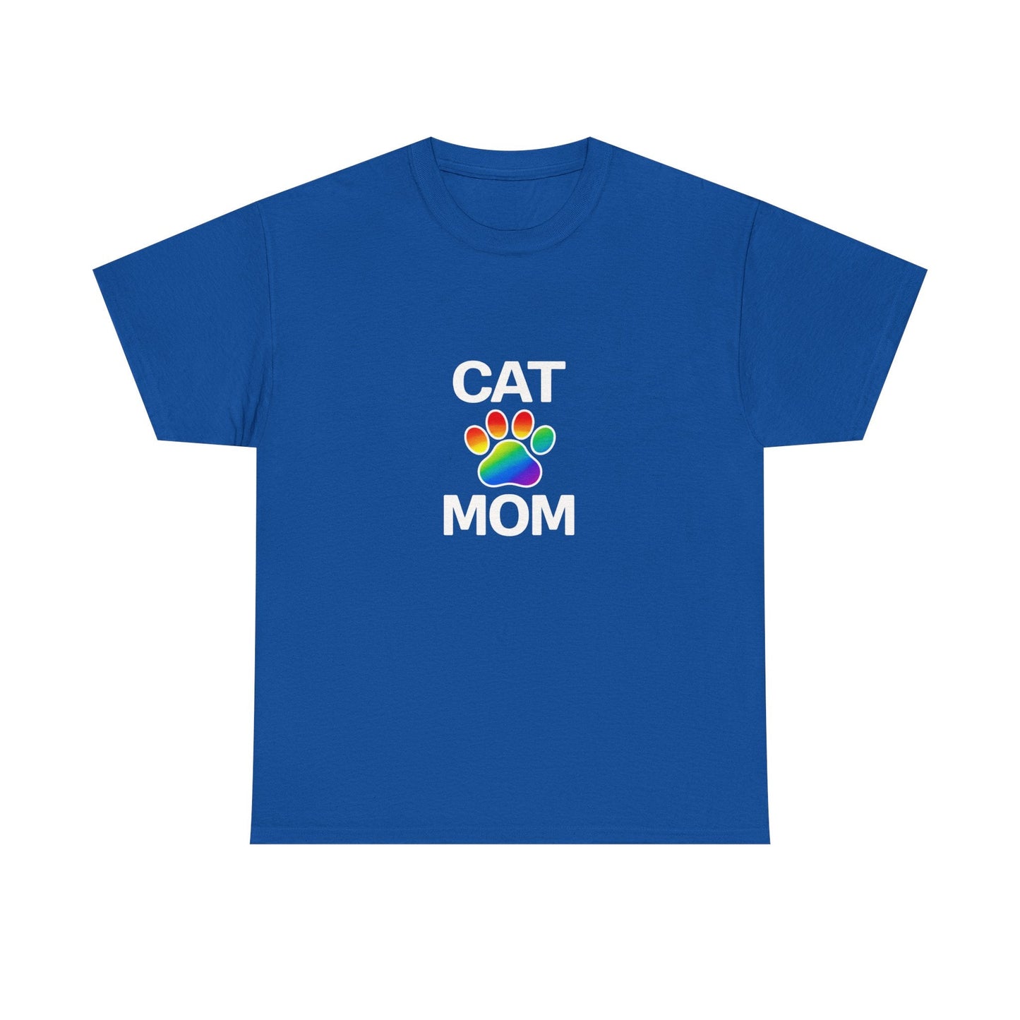Pride Cat Mom Heavy Duty Unisex Tee Sizes Small - 5XL (11 colors)