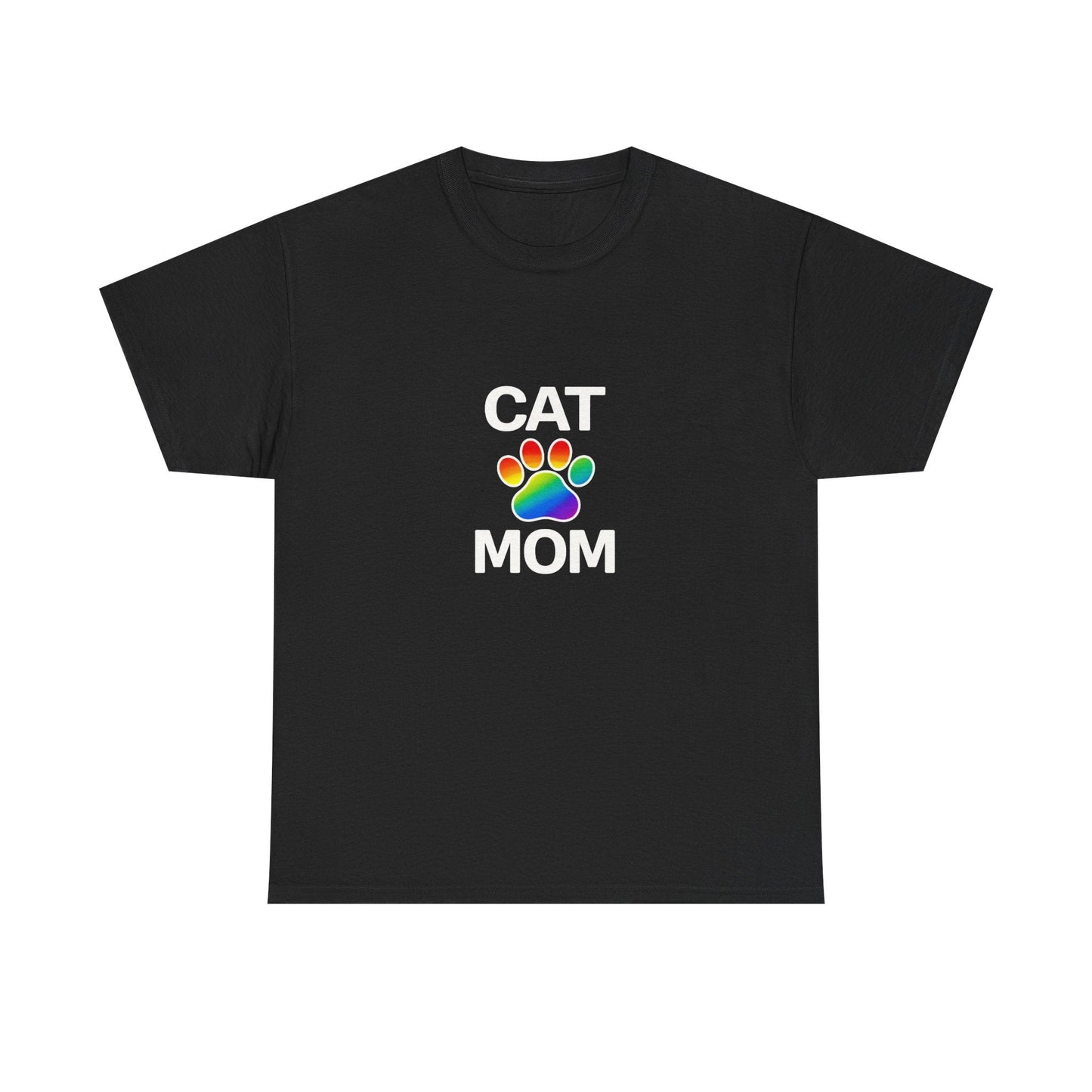 Pride Cat Mom Heavy Duty Unisex Tee Sizes Small - 5XL (11 colors)