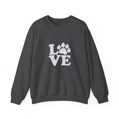 Love Paw Print Sweatshirt Sizes Small - 4XL (8 colors)