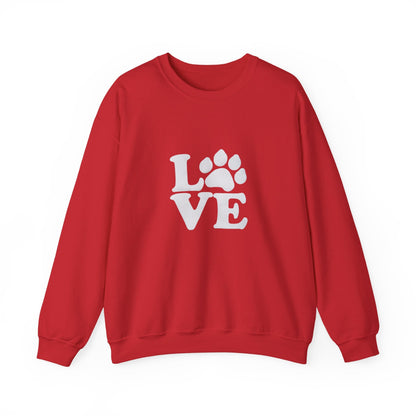 Love Paw Print Sweatshirt Sizes Small - 4XL (8 colors)