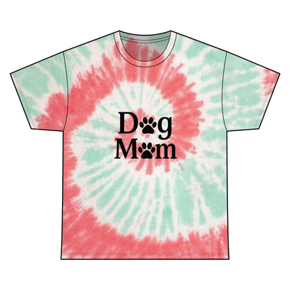 Dog Mom Spiral Tie Dye Tee Unisex Cotton T-Shirt Sizes Small - 2 XL (4 colors)