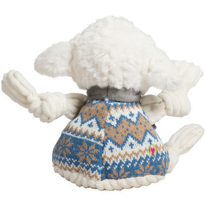 Leo Lamb Plush Dog Toy Knottie®