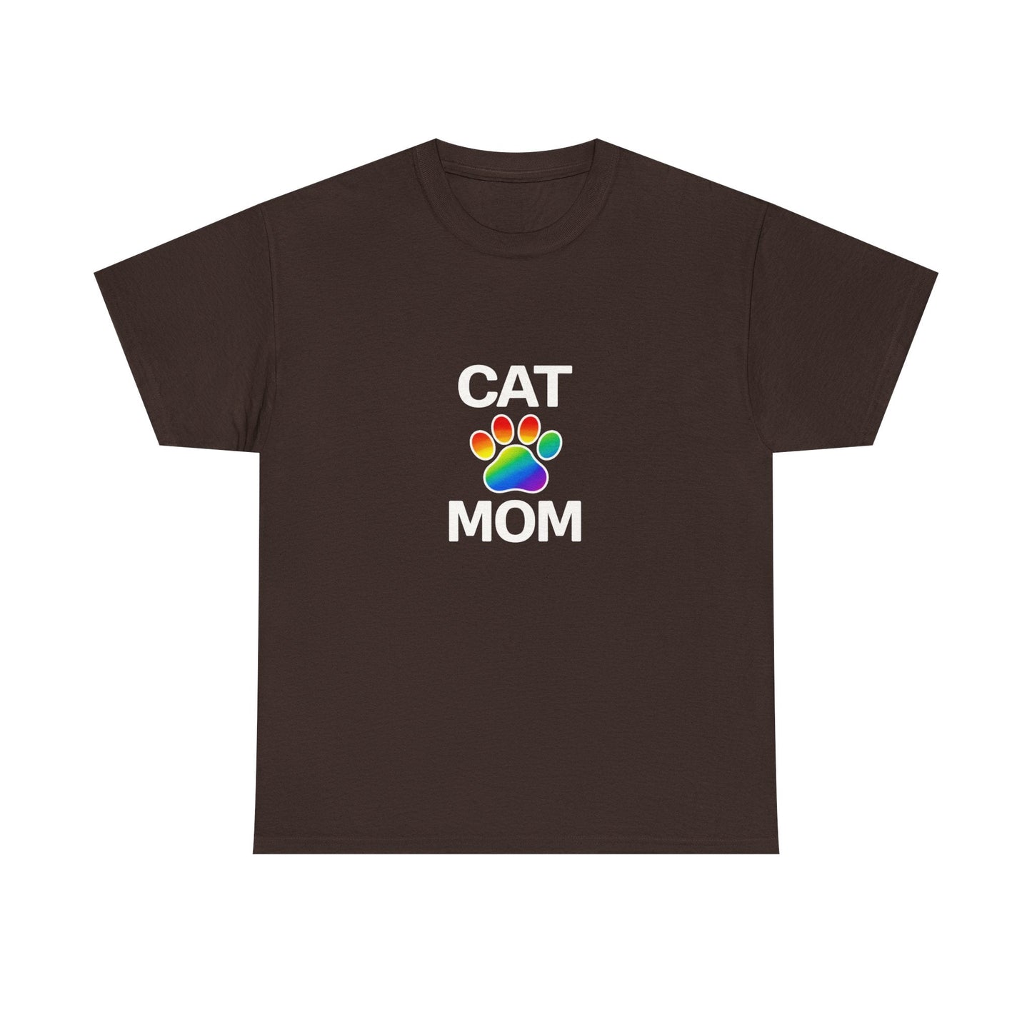 Pride Cat Mom Heavy Duty Unisex Tee Sizes Small - 5XL (11 colors)
