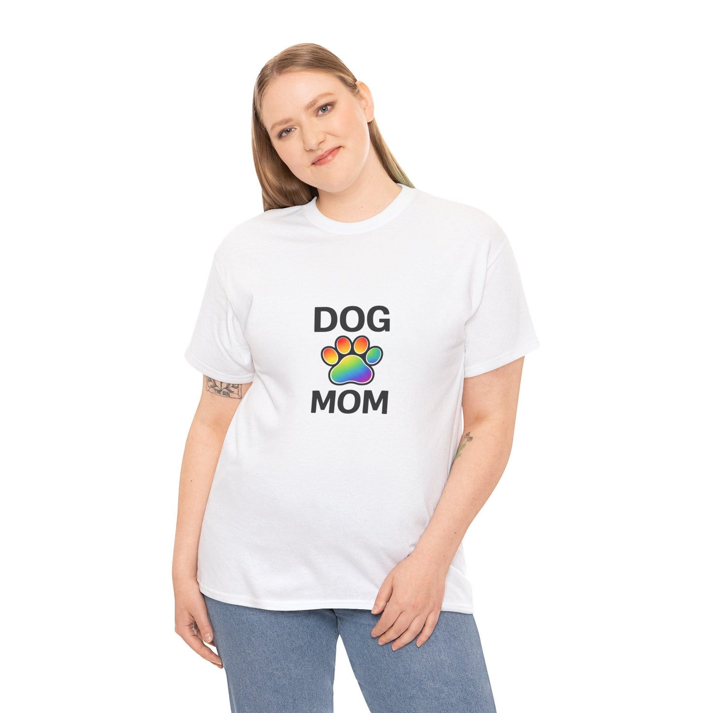 Pride Dog Mom Heavy Duty Unisex Tee Sizes Small - 5XL (11 colors)