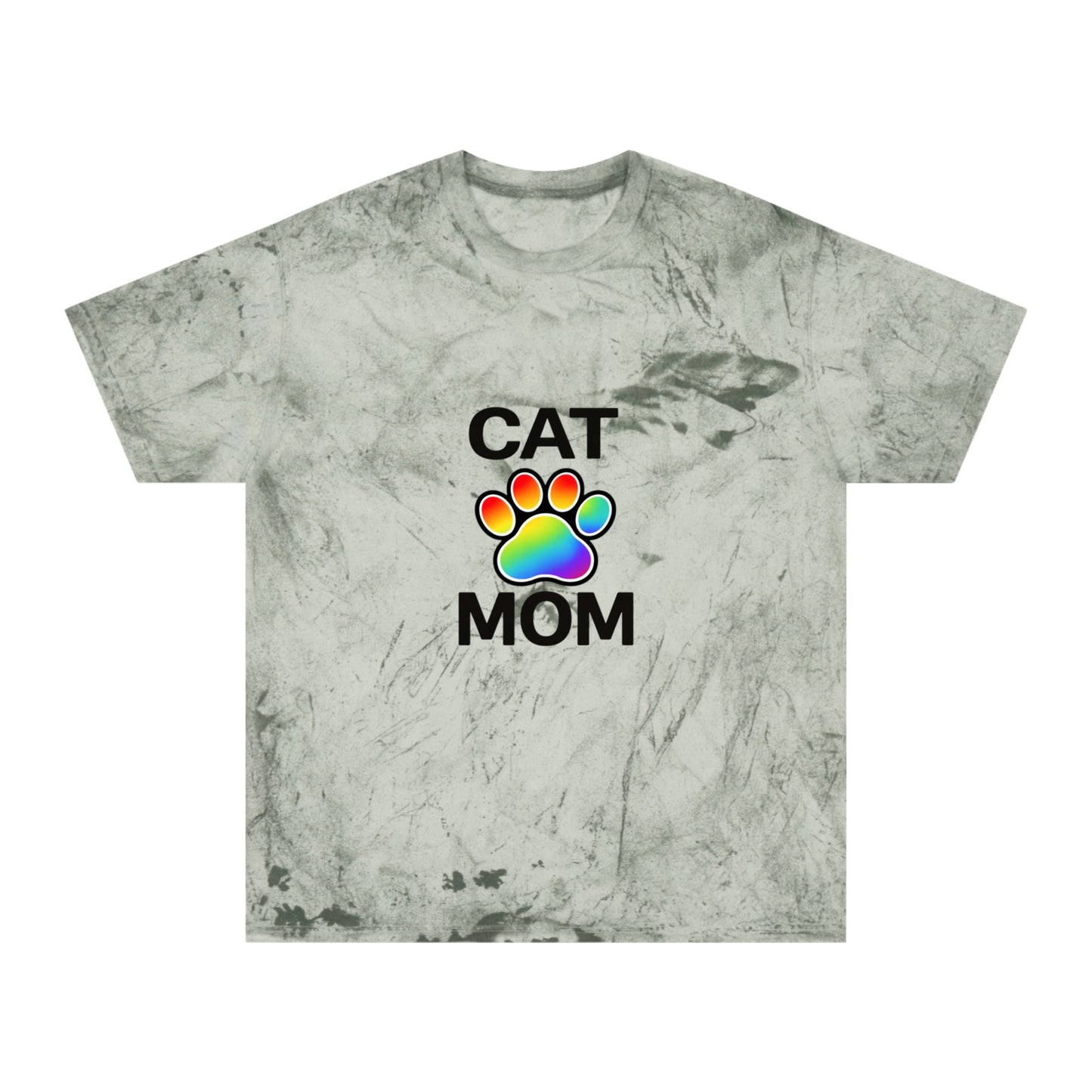 Pride Color Blast Cat Mom Tee Sizes Small - 3XL (4 Colors)
