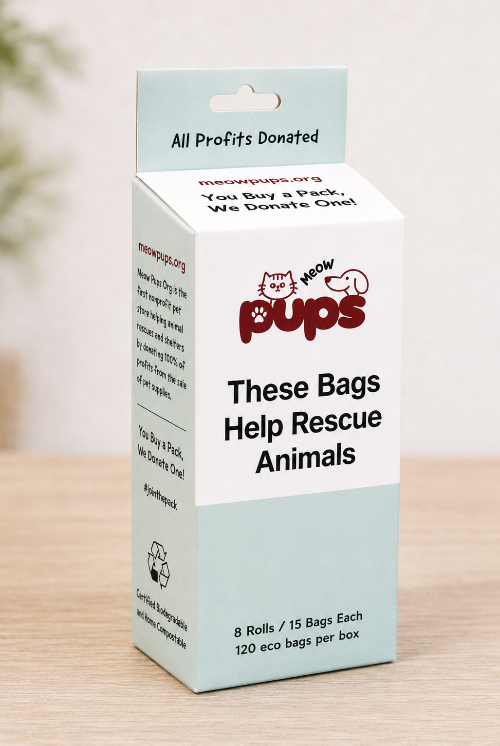 Extra Thick Eco Poop Bags - You Buy a Pack, We Donate One