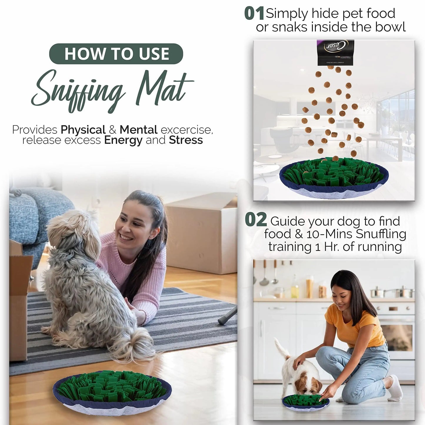 Adjustable Snuffle Mat for Dogs and Cats