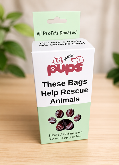 Extra Thick Eco Poop Bags - You Buy a Pack, We Donate One - Charity Poop Bags
