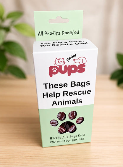 Extra Thick Eco Poop Bags - You Buy a Pack, We Donate One - Charity Poop Bags