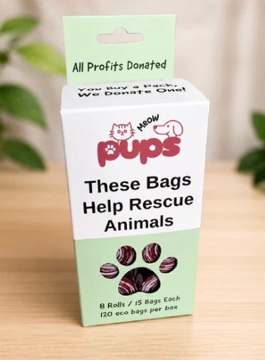 Charity Poop Bags - You Buy a Pack, We Donate One - Extra Thick Eco Potty Bags
