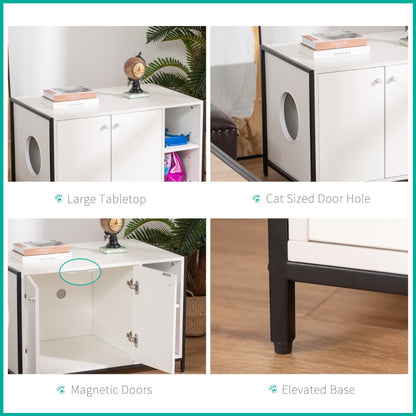 Hidden Cat Litter Box Enclosure