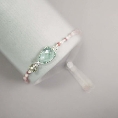 Green Amethyst Gold Isla Bracelet