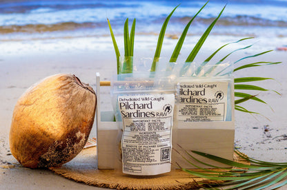 Dehydrated Wild Caught Pilchard Sardines for Cats & Dogs — 100% Single Ingredient | Raw Instincts Florida | 2 oz
