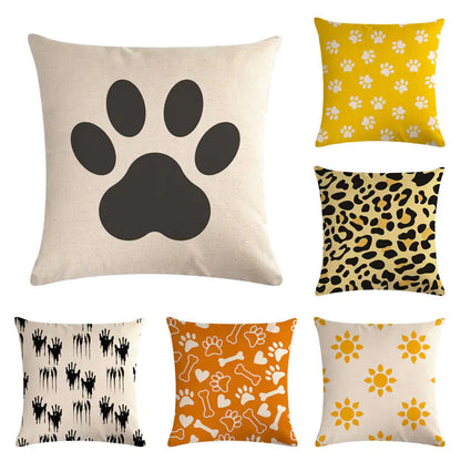 Cushion Covers - Bear Paw Leopard Print