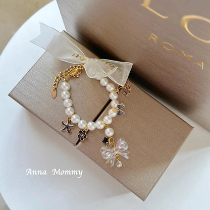 Pet Jewelry Accessories Fine Chic Pearl Beaded Necklace Bib Flower Bow Pendant Collar For Small Medium Dog Poodle Puppy Supplies