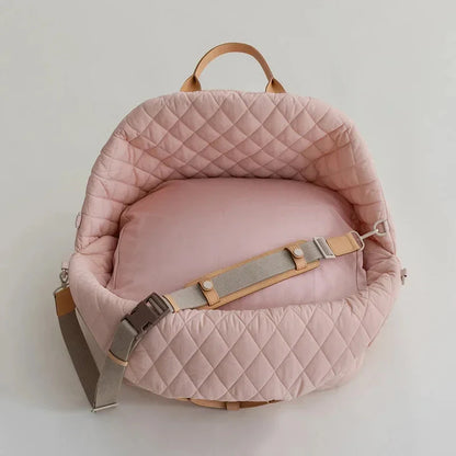 The Verona Luxe Carrier - Quilted Designer Pet Tote