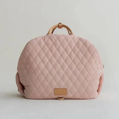 The Verona Luxe Carrier - Quilted Designer Pet Tote