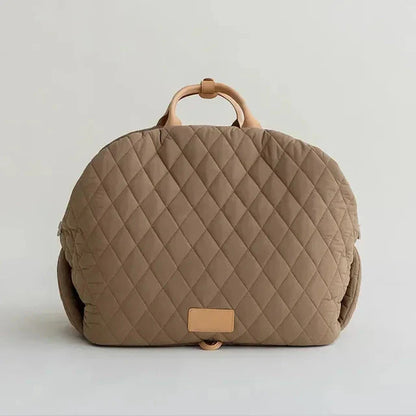 The Verona Luxe Carrier - Quilted Designer Pet Tote