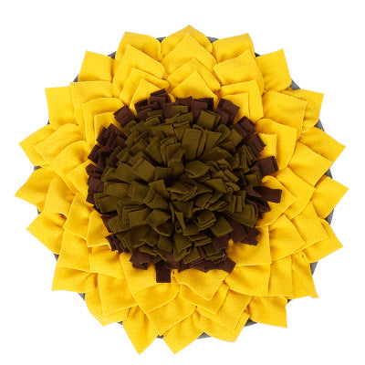 Sunflower Pet Snuffle Mat for Slow Feeding and Training