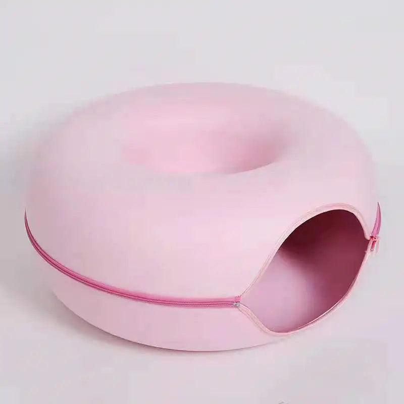 Pet Cat Bed with Felt Fabric and Anti-Scratch Mat