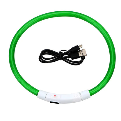 USB Rechargeable Pet Luminous Collar with 3 Modes