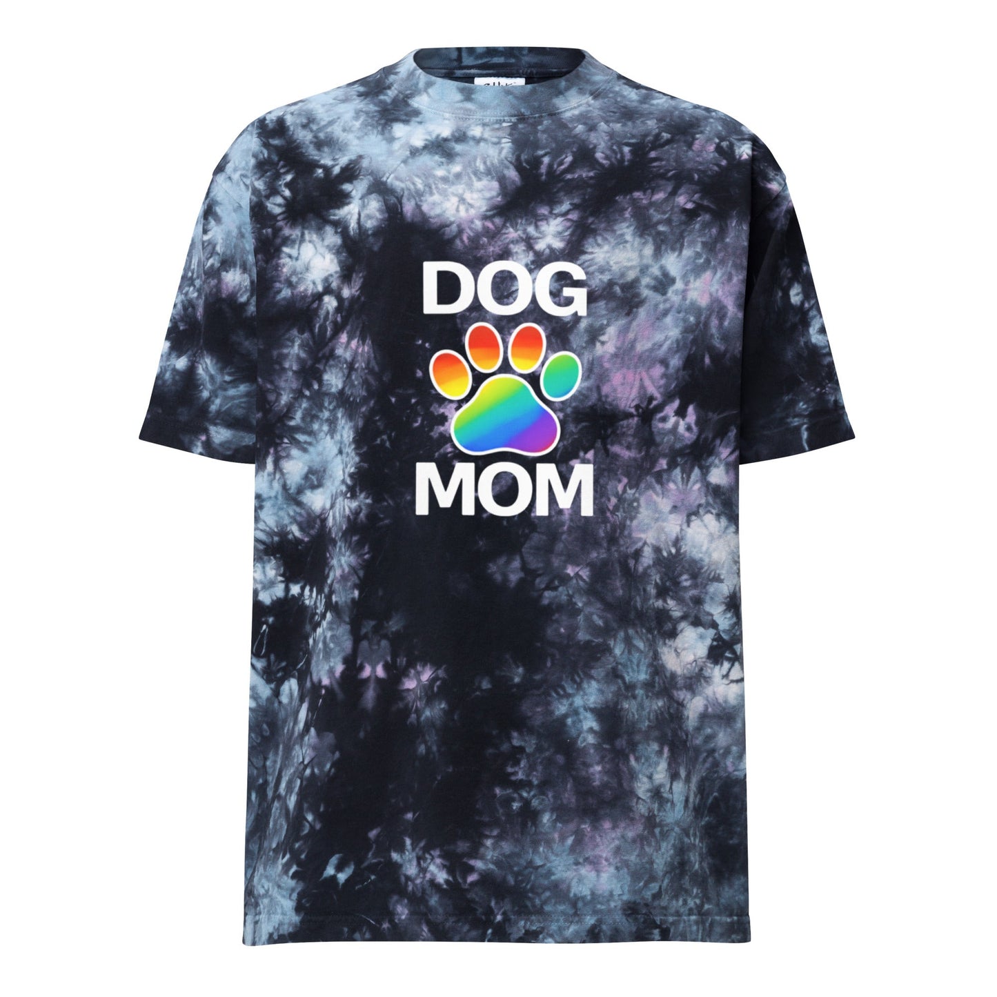 Pride Dog Mom Oversized Tie-dye T-shirt (3 Colors)