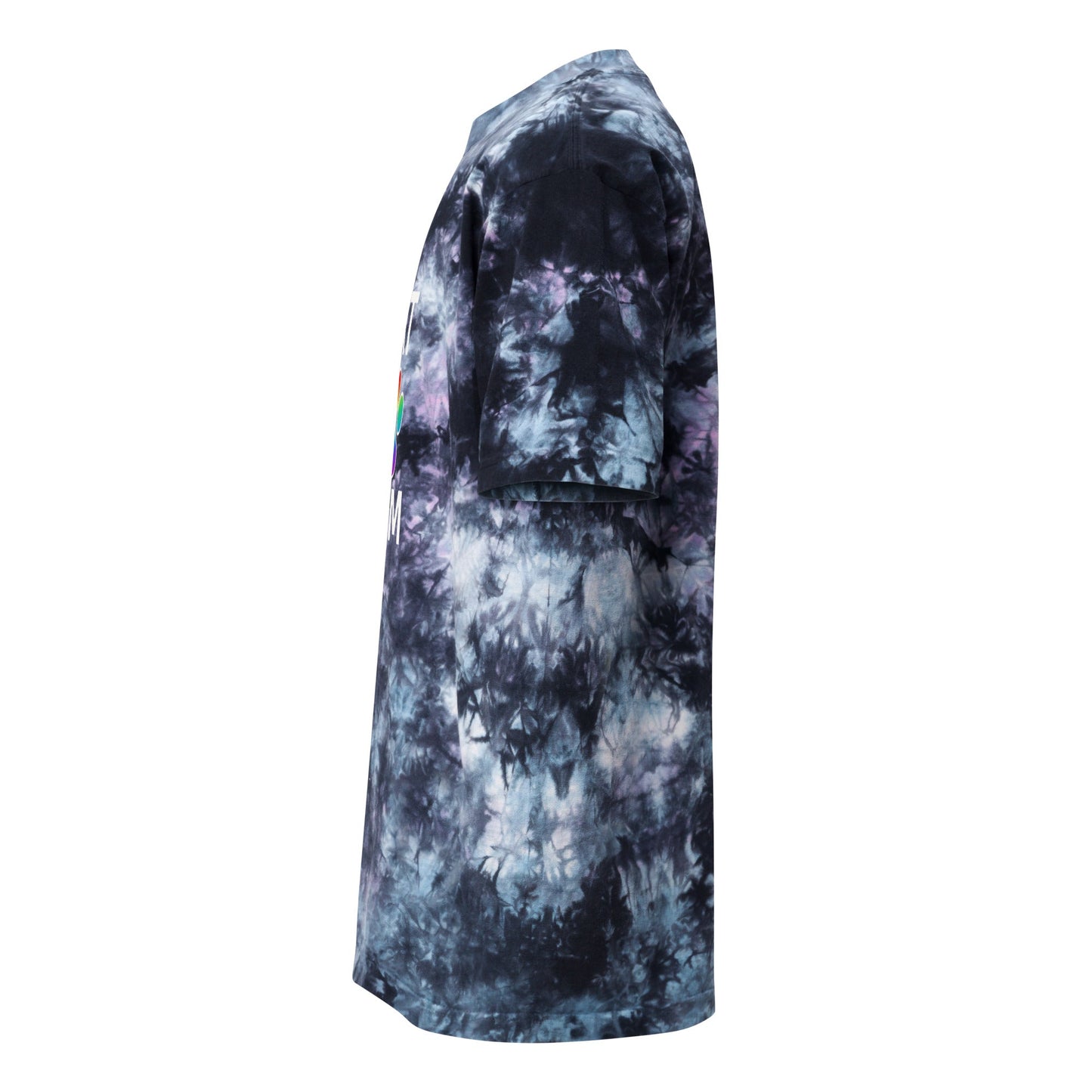 Pride Cat Mom Oversized Tie-dye T-shirt