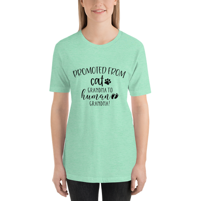 Promoted from Cat Grandma to Human Grandma T-Shirt